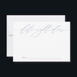 Tarjeta De Consejos Ideas de la noche de la fecha azul recién casadas<br><div class="desc">Estas hermosas tarjetas ofrecen una manera única para que los huéspedes bodas compartan sus ideas favoritas de noche de cita con la novia y el novio. Ideal para añadir un toque personal a su día especial, estas tarjetas garantizan el apretado keepsakes para la pareja feliz. Ideal para bodas, duchas de...</div>