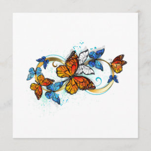 Tarjeta De Consejos Infinidad de Mariposas Monarca