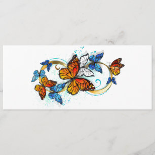 Tarjeta De Consejos Infinidad de Mariposas Monarca