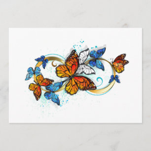 Tarjeta De Consejos Infinidad de Mariposas Monarca