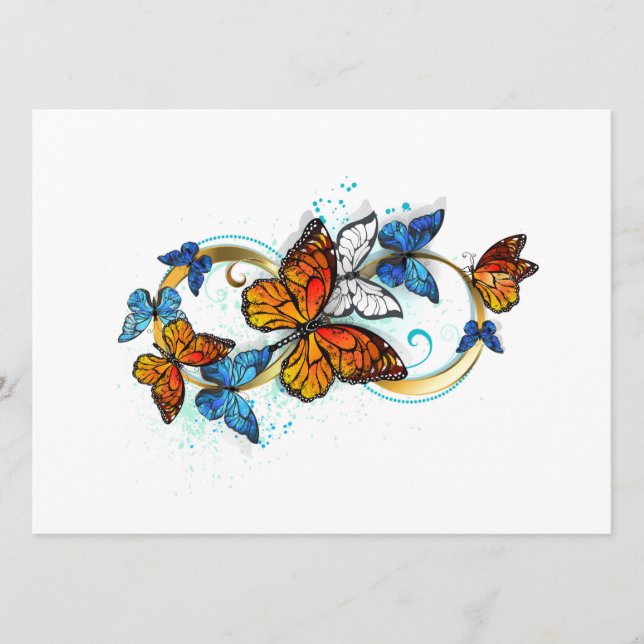 Tarjeta De Consejos Infinity of Monarch Butterflies (Anverso)