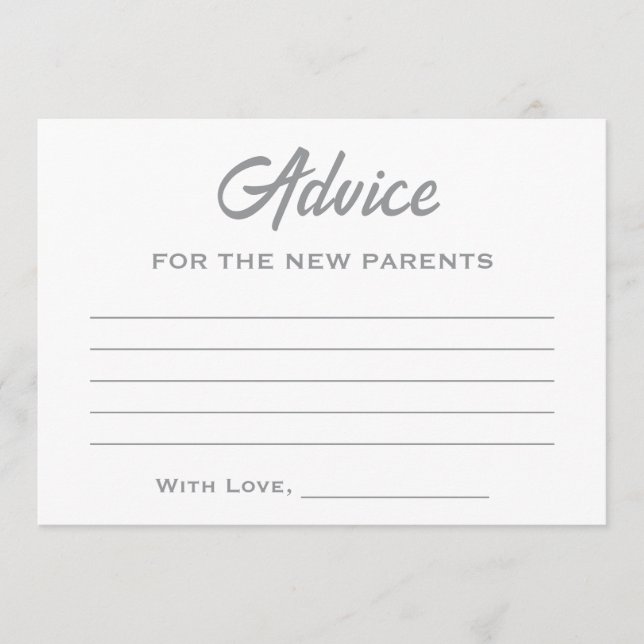 Tarjeta De Consejos Invernal neutral de género Pequeño Snowflake Baby  (Anverso)