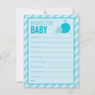 Tarjeta De Consejos Juego de Baby Shower - Deseos para el bebé - Balle
