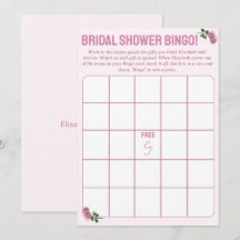 Juego de Bingo Bridal Shower