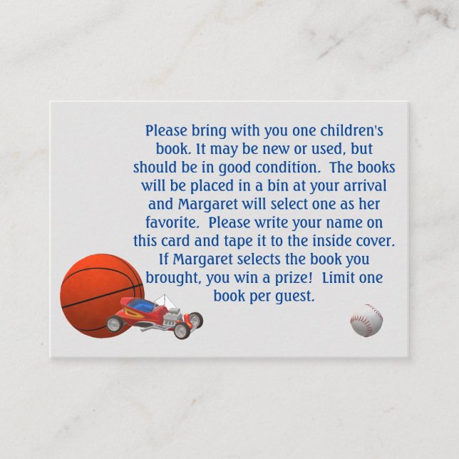 Tarjeta De Consejos Juego de ducha con temática de juguetes (Anverso)