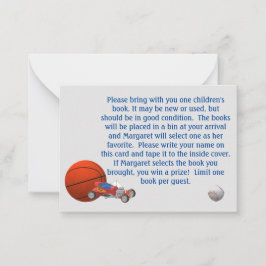 Tarjeta De Consejos Juego de ducha con temática de juguetes