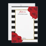 Tarjeta De Consejos La moderna colección de Bodas de lujo Moda - Roses<br><div class="desc">Celebre con estilo con estas tarjetas de consejo de moda. El diseño, sencillo pero elegante, permite a los clientes escribir una nota de consejo para que puedan leer en los próximos años. La redacción es fácil de personalizar, por lo que estas tarjetas se pueden transformar rápidamente en tarjetas de consejo...</div>
