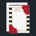 Tarjeta De Consejos La moderna colección de Bodas de lujo Moda - Roses<br><div class="desc">Celebre con estilo con estas tarjetas de consejo de moda. El diseño, sencillo pero elegante, permite a los clientes escribir una nota de consejo para que puedan leer en los próximos años. La redacción es fácil de personalizar, por lo que estas tarjetas se pueden transformar rápidamente en tarjetas de consejo...</div>