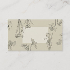 Tarjeta De Consejos Las flores de primavera bordean el ilustracion.