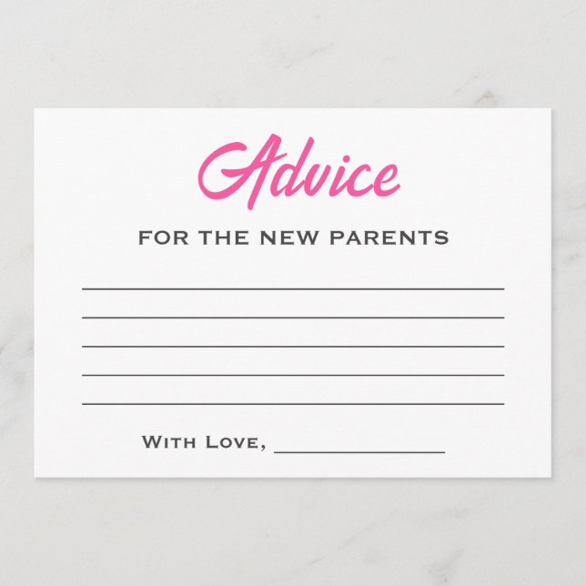 Tarjeta De Consejos Libro de historias Baby Shower Nuevo capítulo Oso  (Anverso)