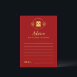 Tarjeta De Consejos Logo rojo floral boda chino doble felicidad<br><div class="desc">¡Hazlo tuyo! Puede personalizar del diseño agregando sus nombres y fecha de boda, etc. También puedes contactarme para cualquier diseño especial que sea único para ti. El símbolo de doble felicidad y la decoración roja son elementos imprescindibles para las parejas que deseen honrar la tradición familiar china en su ceremonia...</div>