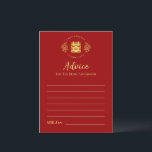 Tarjeta De Consejos Logo rojo floral boda chino doble felicidad<br><div class="desc">¡Hazlo tuyo! Puede personalizar del diseño agregando sus nombres y fecha de boda, etc. También puedes contactarme para cualquier diseño especial que sea único para ti. El símbolo de doble felicidad y la decoración roja son elementos imprescindibles para las parejas que deseen honrar la tradición familiar china en su ceremonia...</div>