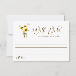 Tarjeta De Consejos Los girasoles en Mason Jar quieren que mamá sea