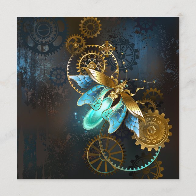 Tarjeta De Consejos Luciérnaga de Steampunk (Anverso)