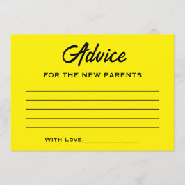 Tarjeta De Consejos Mamá Para Ser Guay Elegante Baby Shower Negro Amar