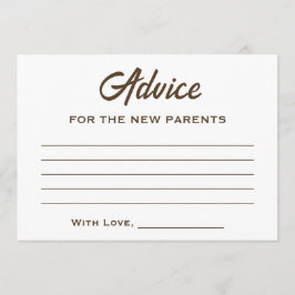 Tarjeta De Consejos Marrón Blanco Un Bebé Está Preparando Café Baby Sh