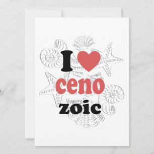 Tarjeta De Consejos Me encanta la cita graciosa del Cenozoico para los