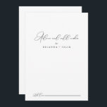 Tarjeta De Consejos Moda Clásica Boda Minimalista Bien Deseos<br><div class="desc">Esta elegante tarjeta de consejo de boda minimalista de moda es perfecta para un boda rústico. El diseño, sencillo y elegante, presenta una tipografía de escritura clásica y elegante en blanco y negro. Estas tarjetas son perfectas para un boda, una ducha de novia, una ducha de bebé, una fiesta de...</div>