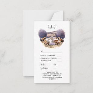 Tarjeta De Consejos Moda de campo toscana con lavanda