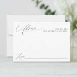 Tarjeta De Consejos Moderno Boda romántico simple y elegante<br><div class="desc">Elegante y moderno Tarjeta de Consejos para Bodas : Esta tarjeta tiene espacio en blanco para que sus huéspedes puedan completar sus consejos o deseos. Presenta una caligrafía romántica y un estilo moderno.</div>