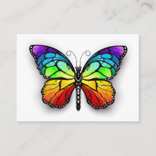 Tarjeta De Consejos Monarca de mariposa arcoiris