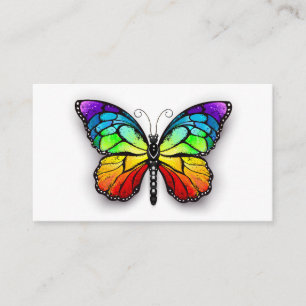 Tarjeta De Consejos Monarca de mariposa arcoiris