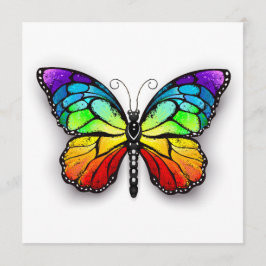 Tarjeta De Consejos Monarca de mariposa arcoiris