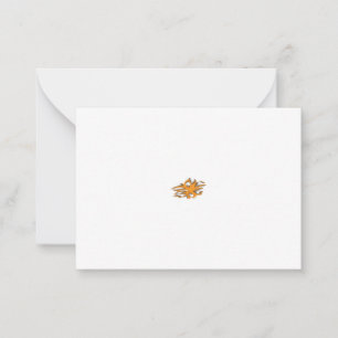 Tarjeta De Consejos Naranja amarillento, Amarillo anaranjado decorativ