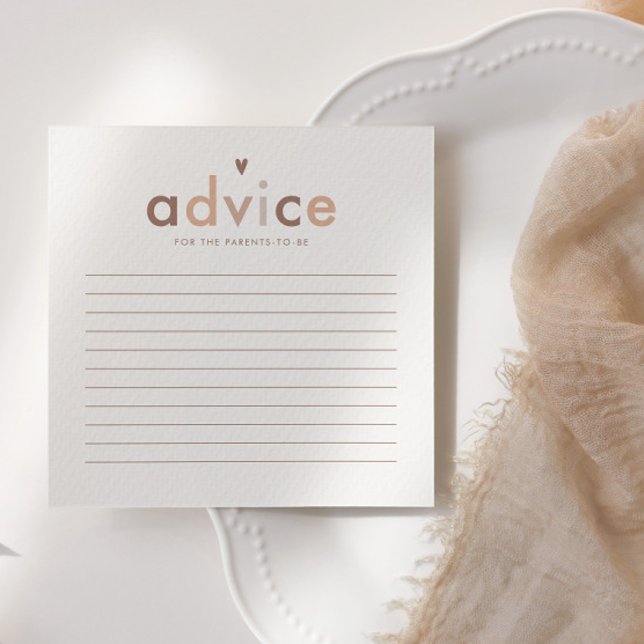 Tarjeta De Consejos Neutral de género moderno (Subido por el creador)