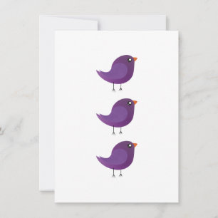 Tarjeta De Consejos Niños adorables pájaros