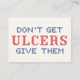 Tarjeta De Consejos No te metas ulcerosas