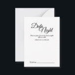 Tarjeta De Consejos Noche simple de caligrafía blanca y negra<br><div class="desc">Esta simple tarjeta de consejos nocturnos en blanco y negro aporta un elegante toque de lujo, pero moderno, a un boda minimalista y más tradicional o formal. La caligrafía casual permite un ambiente antiguo, mientras que el elegante diseño neutro se puede combinar con cualquier aspecto único de la celebración de...</div>