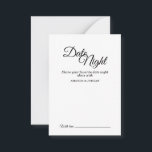 Tarjeta De Consejos Noche simple de caligrafía blanca y negra<br><div class="desc">Esta simple tarjeta de consejos nocturnos en blanco y negro aporta un elegante toque de lujo, pero moderno, a un boda minimalista y más tradicional o formal. La caligrafía casual permite un ambiente antiguo, mientras que el elegante diseño neutro se puede combinar con cualquier aspecto único de la celebración de...</div>