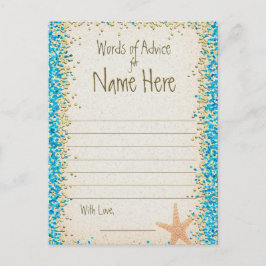 Tarjeta de consejos | Ocean Confetti