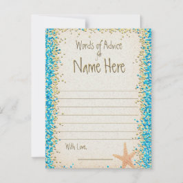 Tarjeta de consejos | Ocean Confetti