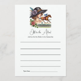 Tarjeta De Consejos Off to the Altar Horse Racing Bridal Shower