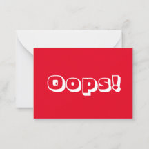 ¡Oops Oops! Disculpa de negrita moderna de color b