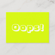 ¡Oops Oops! Disculpa la carta de negrita verde mod
