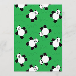 Tarjeta De Consejos Oso panda tendido sobre la hierba