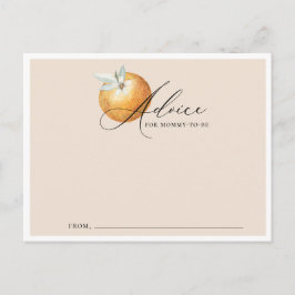 Tarjeta de consejos para baby shower con tema Litt