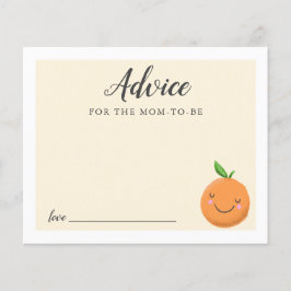 Tarjeta de Consejos para Baby Shower de Bebé Amari