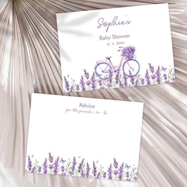 Tarjeta de Consejos para Baby Shower de Bicicleta  (Subido por el creador)