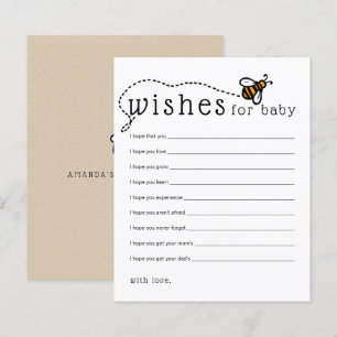 Tarjeta de consejos para bebés para los deseos mod