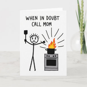 Tarjeta de consejos para crisis en la cocina