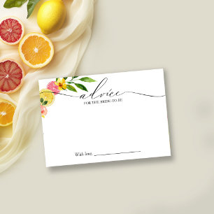 Tarjeta de Consejos para Desayuno Nupcial Main Squ