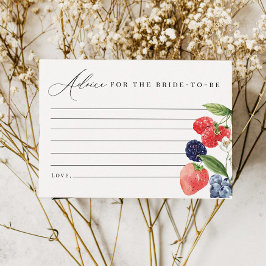 Tarjeta de Consejos para Despedida de Soltera Berr