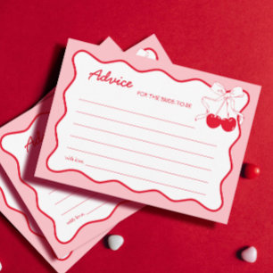 Tarjeta de Consejos para Despedida de Soltera Cere
