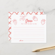 Tarjeta de consejos para despedida de soltera de '