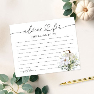 Tarjeta de Consejos para Despedida de Soltera de O