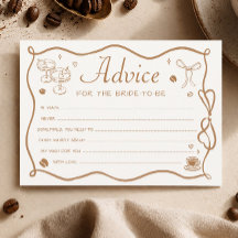 Tarjeta de Consejos para Despedida de Soltera 'El
